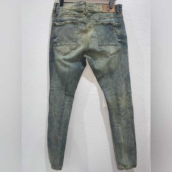 Jordan Craig Blue Wash Distressed Sean Jeans Size 34/32 - Picture 2 of 6